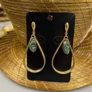 Teardrop accent earrings