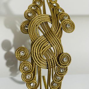 Bow headband with rhinestones