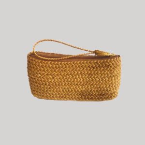 Lined woven zip bag