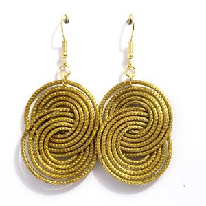 Interlaced-loop earrings