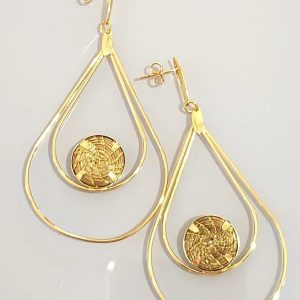 Double teardrop earrings