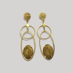 Oval earrings