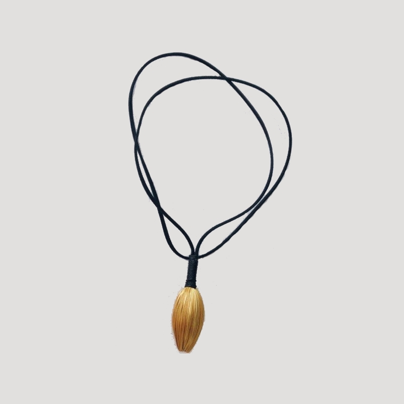 Cocoon & suede necklace